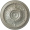 Ekena Millwork Oslo Ceiling Medallion (Fits Canopies up to 7 5/8"), Hand-Painted Flash Gold, 38 3/8"OD x 2 7/8"P CM38OSFLS - alternate 1